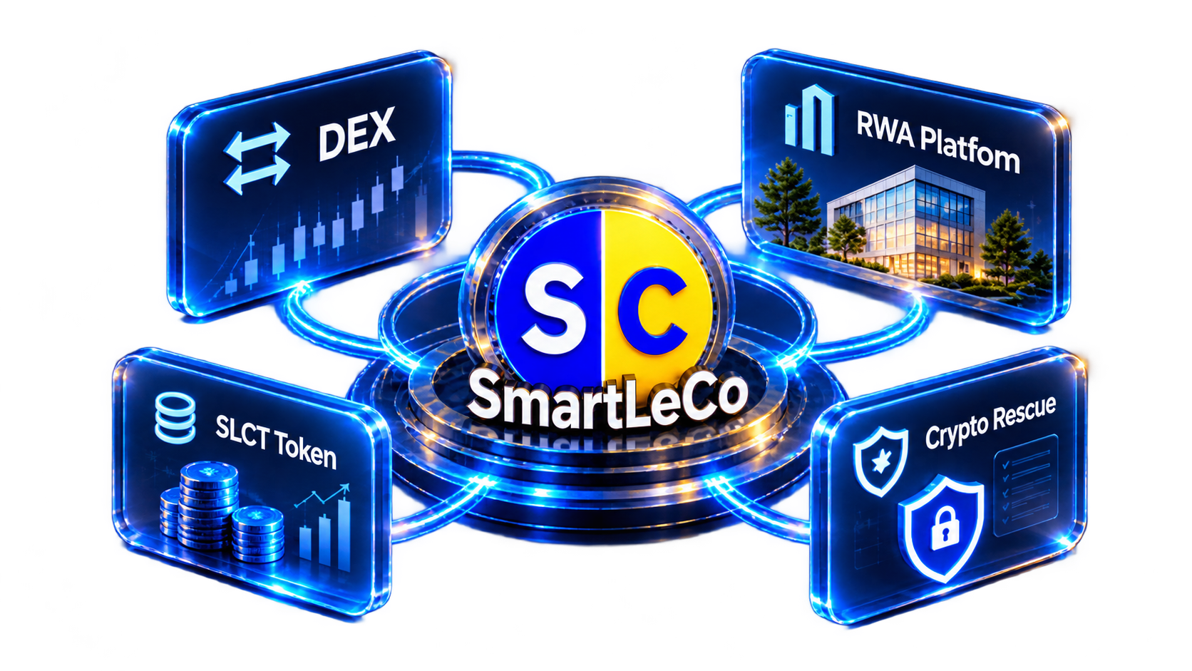 SmartLeCo ecosystem: DEX, SLCT Economy, RWA Rank and RWA Build